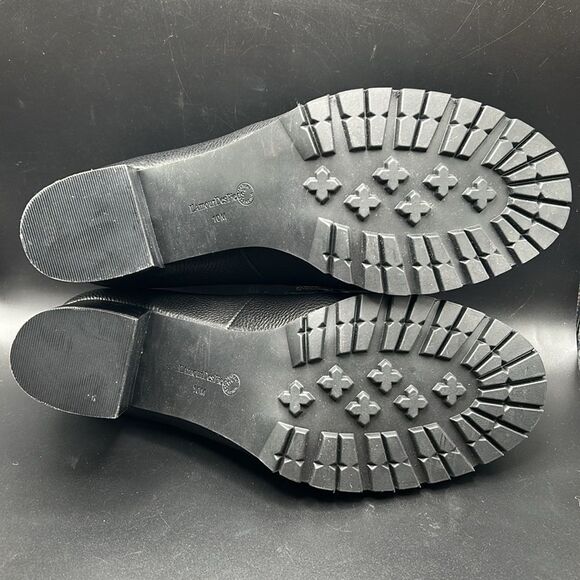 L'AMOUR DES PIEDS Quinziano Block Heel Leather Pumps Black Size 10 - Picture 7 of 10